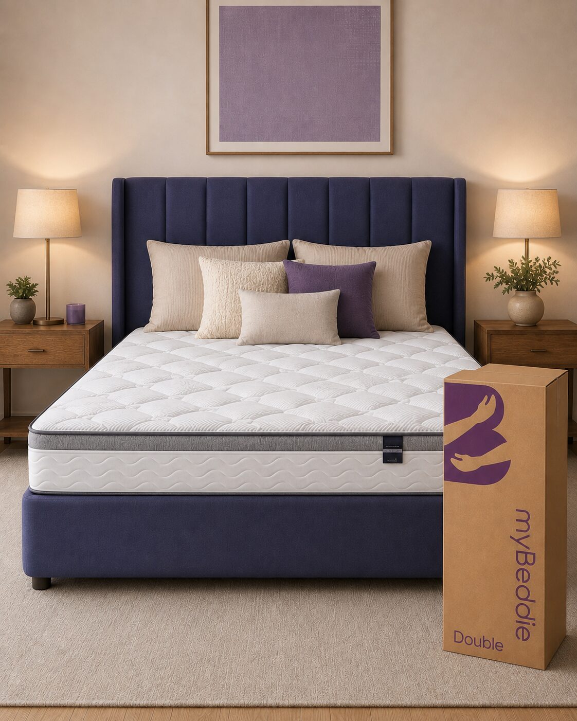 myBeddie Plush double mattress