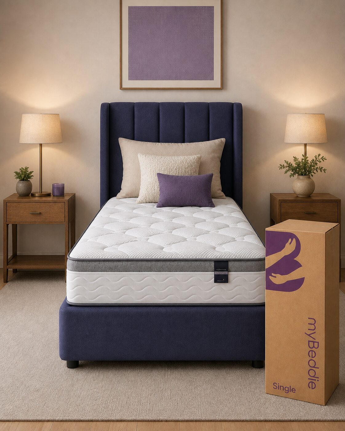myBeddie Plush single mattress