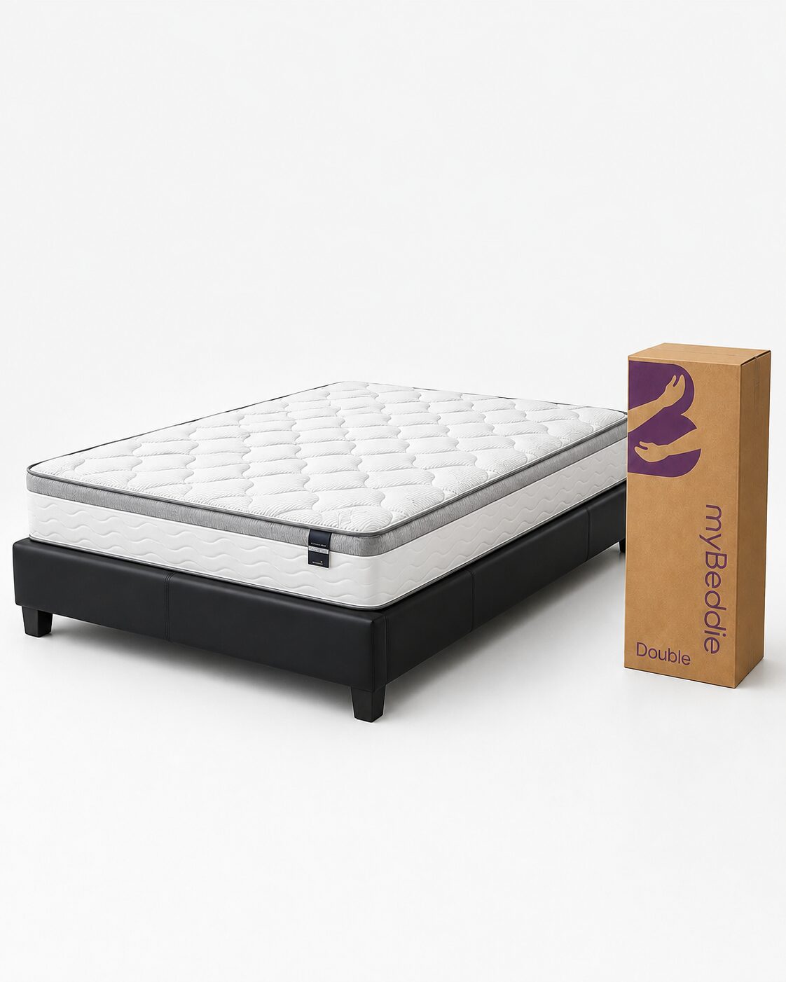 myBeddie Plush double mattress and base combo
